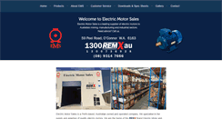 Desktop Screenshot of electricmotorsales.com.au