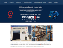 Tablet Screenshot of electricmotorsales.com.au
